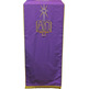 Cubre ambón bordado Alfa e Omega morado