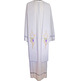 Estola litúrgica bordada com IHS | Reversível branco / roxo