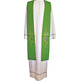 Estola litúrgica bordada com IHS | Reversível vermelho / verde