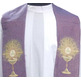 Estola de viscosa decorado com cliz morado