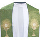 Estola de viscosa decorado com cliz verde