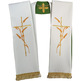 Estolas reversíveis para sacerdotes católicos verde / branco