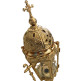 Farol procesional de metal dourado