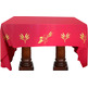 Manteles para mesa de altar com tecido vermelho
