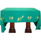 Manteles para mesa de altar com tecido de cor verde