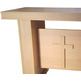 Mesa de altar de melamina imitação madeira