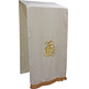 Paño cobre atril com IHS bordado branco