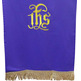 Paño cobre atril com IHS bordado morado