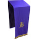Paño cobre atril com IHS bordado morado