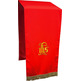 Paño cobre atril com IHS bordado vermelho