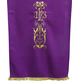 Pão de atril com IHS e outros bordados litúrgicos morado