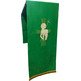 Pano de púlpito de poliéster em quatro cores litúrgicas verde