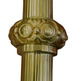 Vara porta estandarte de bronze com IHS
