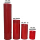 Velones de cera 6D | Caixa de 36 ou. vermelho