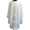 Casulla con bordados dorados beige  